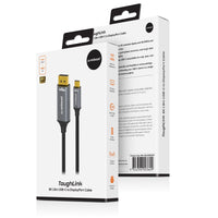 mbeat® Tough Link 8K 1.8m USB-C to DisplayPort Cable  Up to 8K@60Hz (7680×4320) USB-C Version: 3.2 Gen 2 Product Weight: 76.3g - Image 4