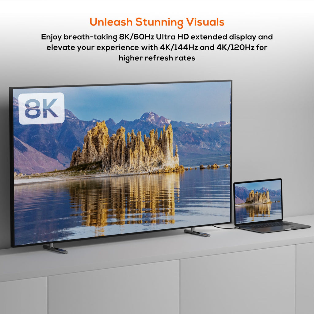 mbeat® Tough Link 8K 1.8m USB-C to HDMI Cable  Host Interface: USB-C Output Interface: HDMI USBC-C HDMI  Package Weight: 101.3g - Image 2