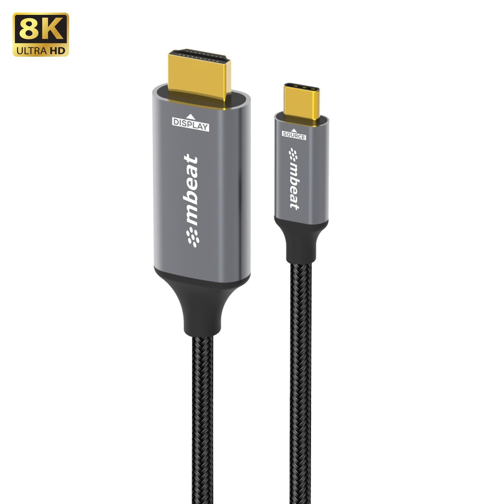 mbeat® Tough Link 8K 1.8m USB-C to HDMI Cable  Host Interface: USB-C Output Interface: HDMI USBC-C HDMI  Package Weight: 101.3g - Image 5
