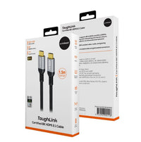 mbeat® Tough Link 1.5m Certified 8K HDMI Cable - Space Grey  HDMI 2.1 (male) to HDMI 2.1 (male) 50cm × 2.02cm × 1.13cm - Image 4