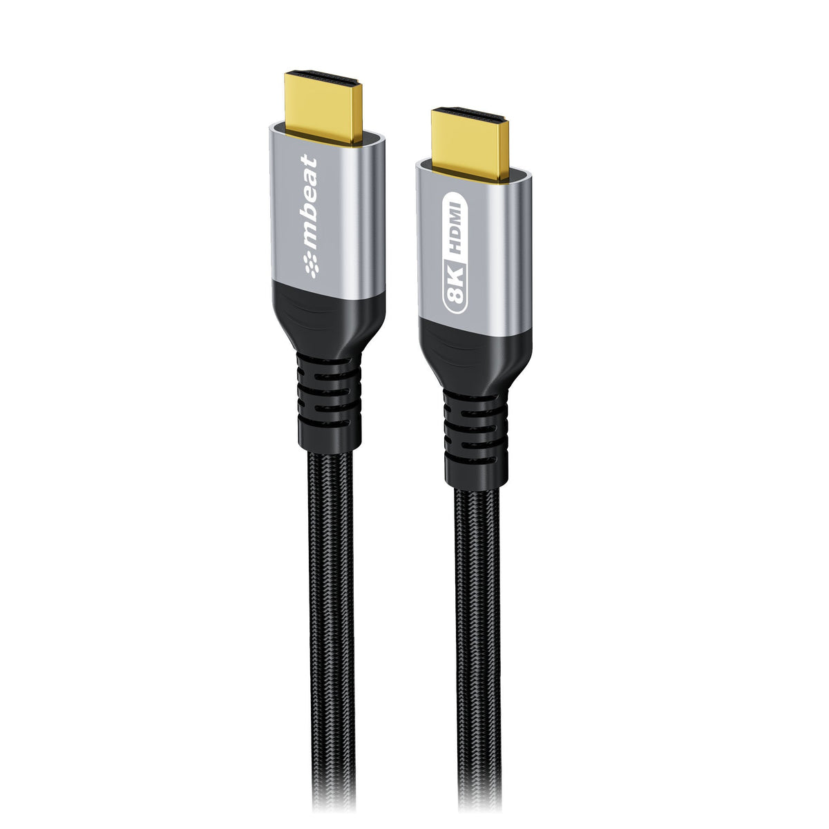 mbeat® Tough Link 1.5m Certified 8K HDMI Cable - Space Grey  HDMI 2.1 (male) to HDMI 2.1 (male) 50cm × 2.02cm × 1.13cm - Image 5
