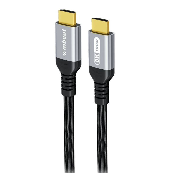 mbeat® Tough Link 3m Certified 8K HDMI Cable - Space Grey HDMI 2.1 (male) to HDMI 2.1 (male) 48Gbps 51g - Image 5