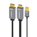 mbeat® Tough Link 1.8m HDMI to DisplayPort Cable with USB Power  4K@60Hz (3840×2160), 1440p@120Hz, 1080p@120Hz Package Weight: 150g - Image 1