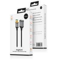 mbeat® Tough Link 1.8m USB 3.0 to USB 3.0 Extension Cable  Plug-and-Play Adaptive Practicality Speed: 5Gbps Package Weight: 96g - Image 4