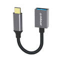 mbeat® Tough Link USB-C to USB 3.0 Adapter with Cable - Space Grey Package Weight: 25g Cable Length: 15cm - Image 1