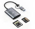 Oxhorn USB 3.2 Gen 2 10Gbps CF Express B and SD Card-reader Aluminum USB-C 3.2 USB-A 3.2 lightweight Plug-and-play Silver - Image 1