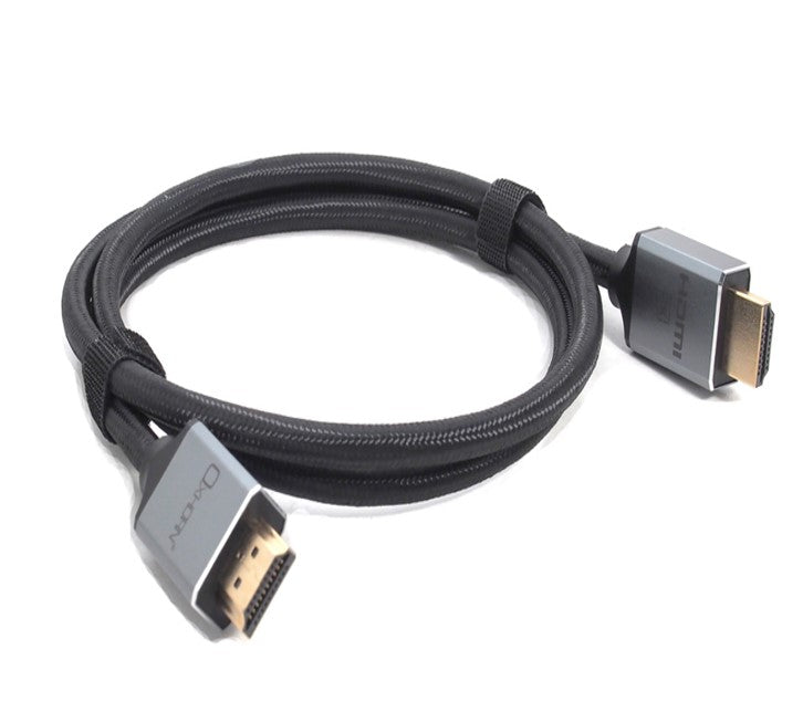 Oxhorn HDMI2.1 8K@60Hz 3D Ultra Certified Ethernet Aluminum Header Cable 1m Male to Male Retail Pack - Image 4