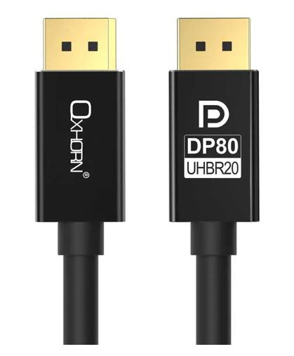 Oxhorn 4K DisplayPort 2.1 DP80 Cable 5m Male to Male V2.1 16K@60Hz Gold-Plated Aluminum High Speed VESA Certified  for Gaming Monitor TV PC Laptop - Image 1