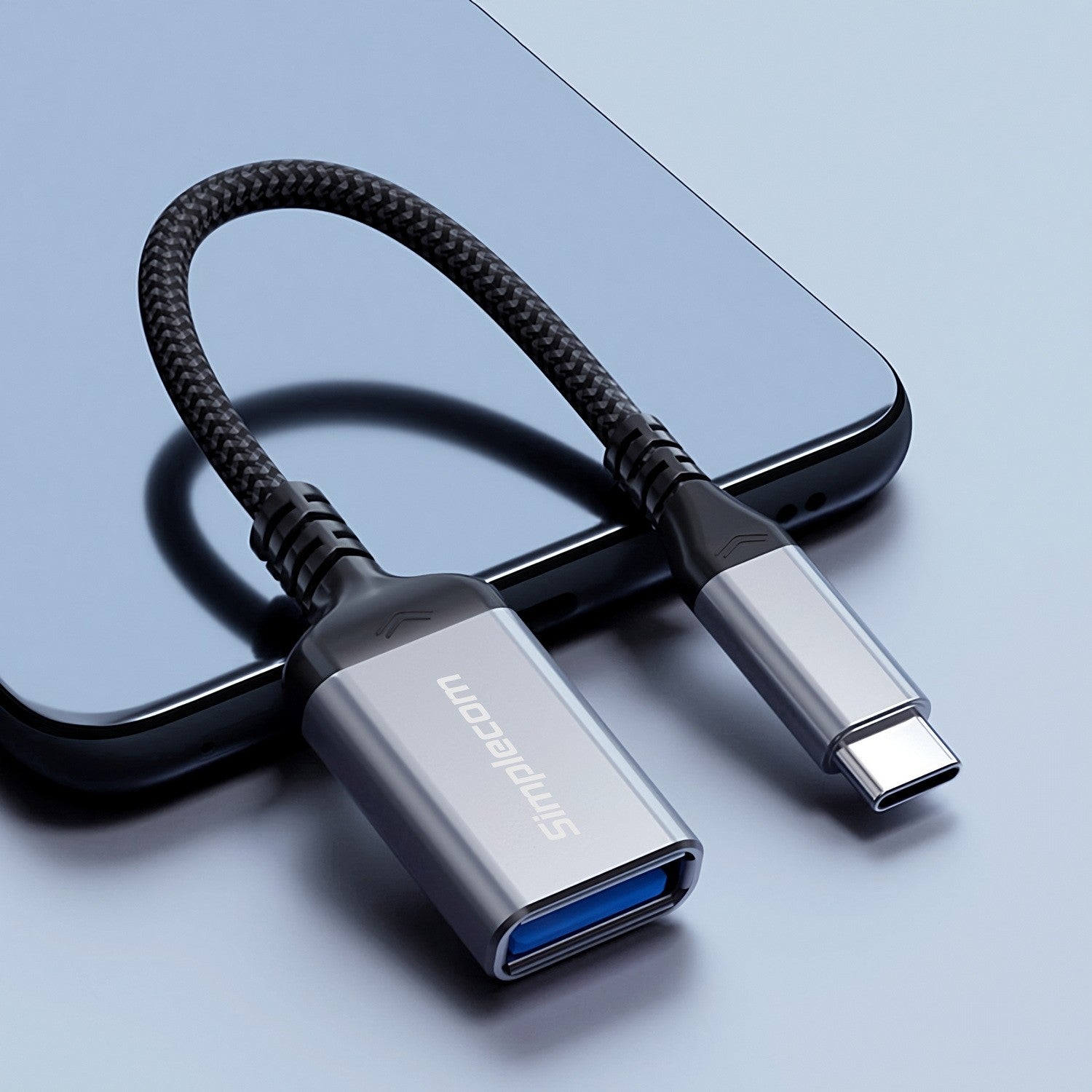 Simplecom CA131 USB-C Male to USB-A Female USB 3.0 OTG Adapter Cable - Image 2