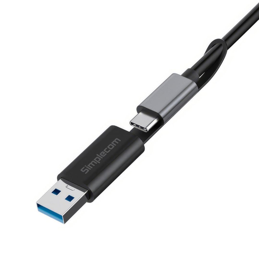 Simplecom CA132 USB-A Male to USB-C Female Adapter USB 3.2 Gen 2 Data & Charging Double-Side 10Gbps - Image 3
