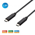 Simplecom CA519 USB-C to USB-C Cable USB 3.2 Gen1 5A 100W PD 4K@60Hz 1.8M - Image 1
