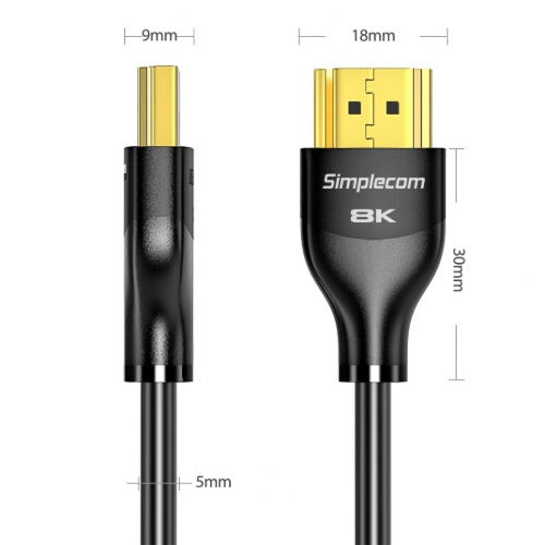 Simplecom CAH530 Ultra High Speed HDMI 2.1 Cable 48Gbps 8K@60Hz Slim Flexible 3M - Image 4