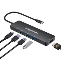 Simplecom CH545 USB-C 5-in-1 Multiport Adapter Docking Station with 3-Port USB 3.0 Hub PD HDMI - Image 2