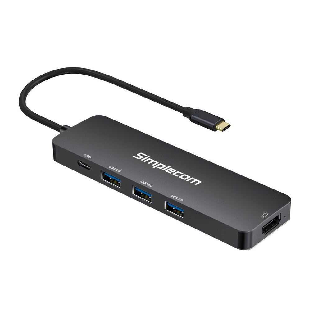 Simplecom CH545 USB-C 5-in-1 Multiport Adapter Docking Station with 3-Port USB 3.0 Hub PD HDMI - Image 3