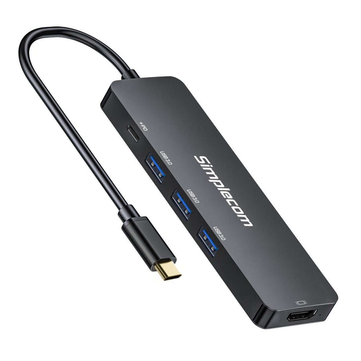 Simplecom CH545 USB-C 5-in-1 Multiport Adapter Docking Station with 3-Port USB 3.0 Hub PD HDMI - Image 4