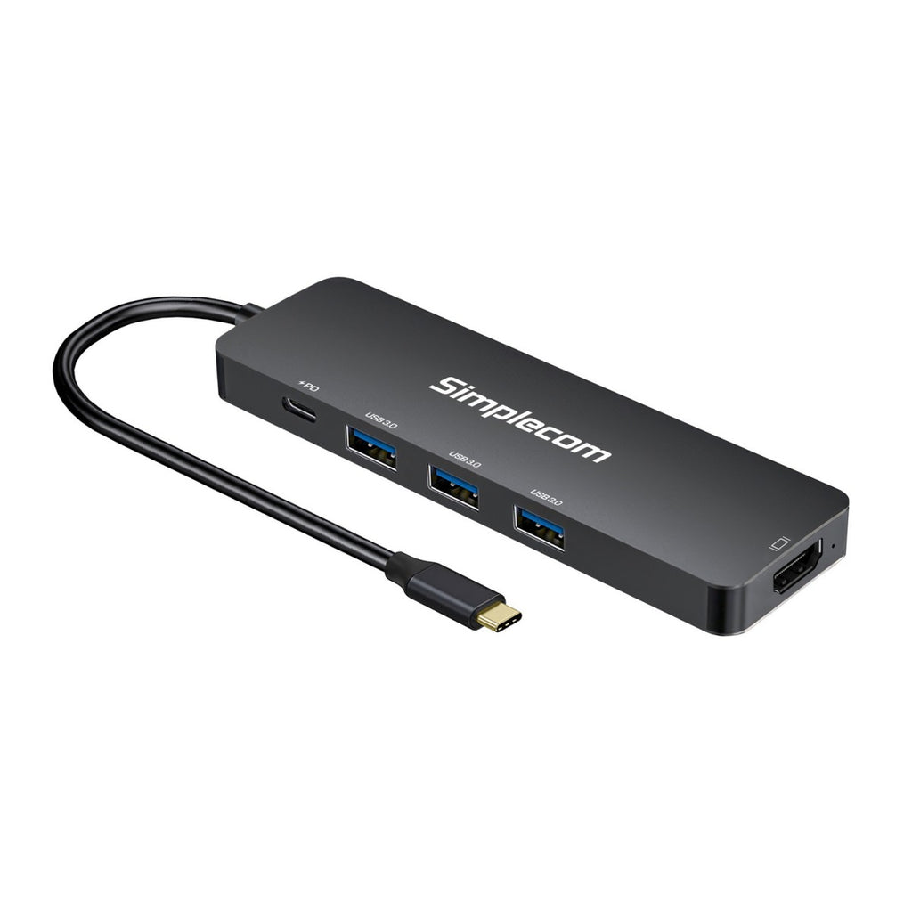 Simplecom CH545 USB-C 5-in-1 Multiport Adapter Docking Station with 3-Port USB 3.0 Hub PD HDMI - Image 1
