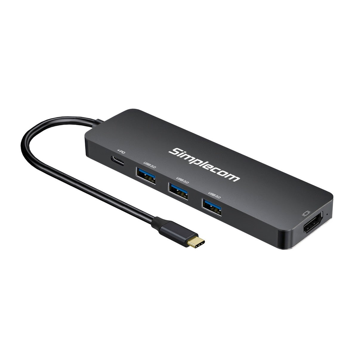 Simplecom CH545 USB-C 5-in-1 Multiport Adapter Docking Station with 3-Port USB 3.0 Hub PD HDMI - Image 1
