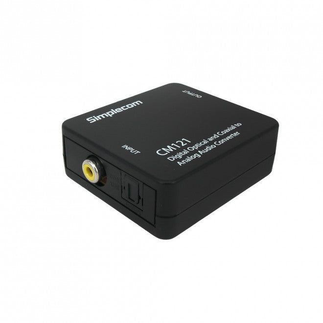 Simplecom CM121 Digital Optical Toslink and Coaxial to Analog RCA Audio Converter - Image 2