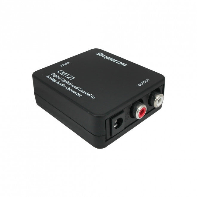 Simplecom CM121 Digital Optical Toslink and Coaxial to Analog RCA Audio Converter - Image 3