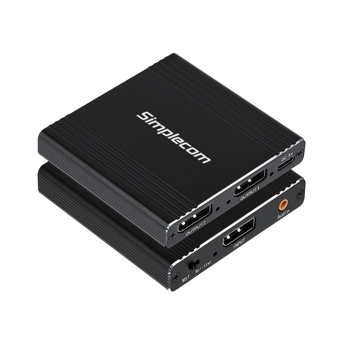 Simplecom CM214 DisplayPort Splitter 1 IN 2 OUT MST Hub for Dual Extended Screens 4K DP 1.4 - Image 2
