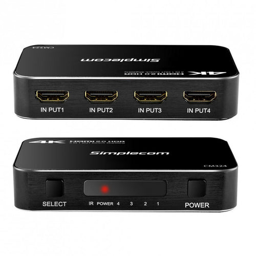 (LS)Simplecom CM324 4 Way HDMI 2.0 Switch 4 IN 1 OUT Ultra HD 4K 60Hz HDR HDCP 2.2 - Image 2