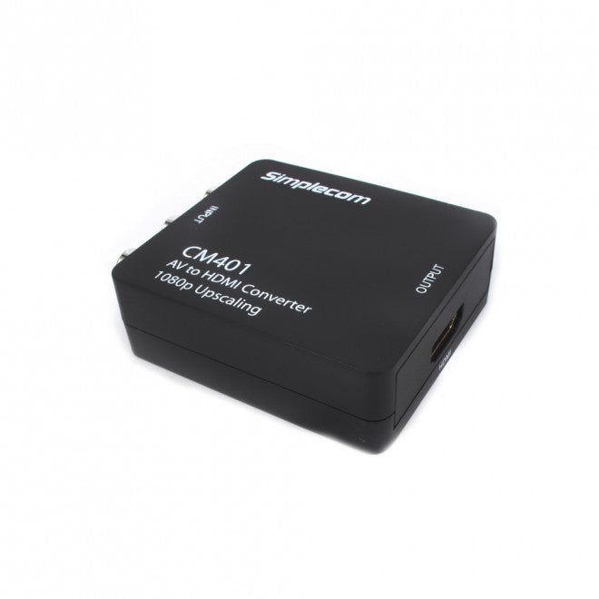 Simplecom CM401 Composite AV CVBS 3RCA to HDMI Video Converter 1080p Upscaling - Image 3