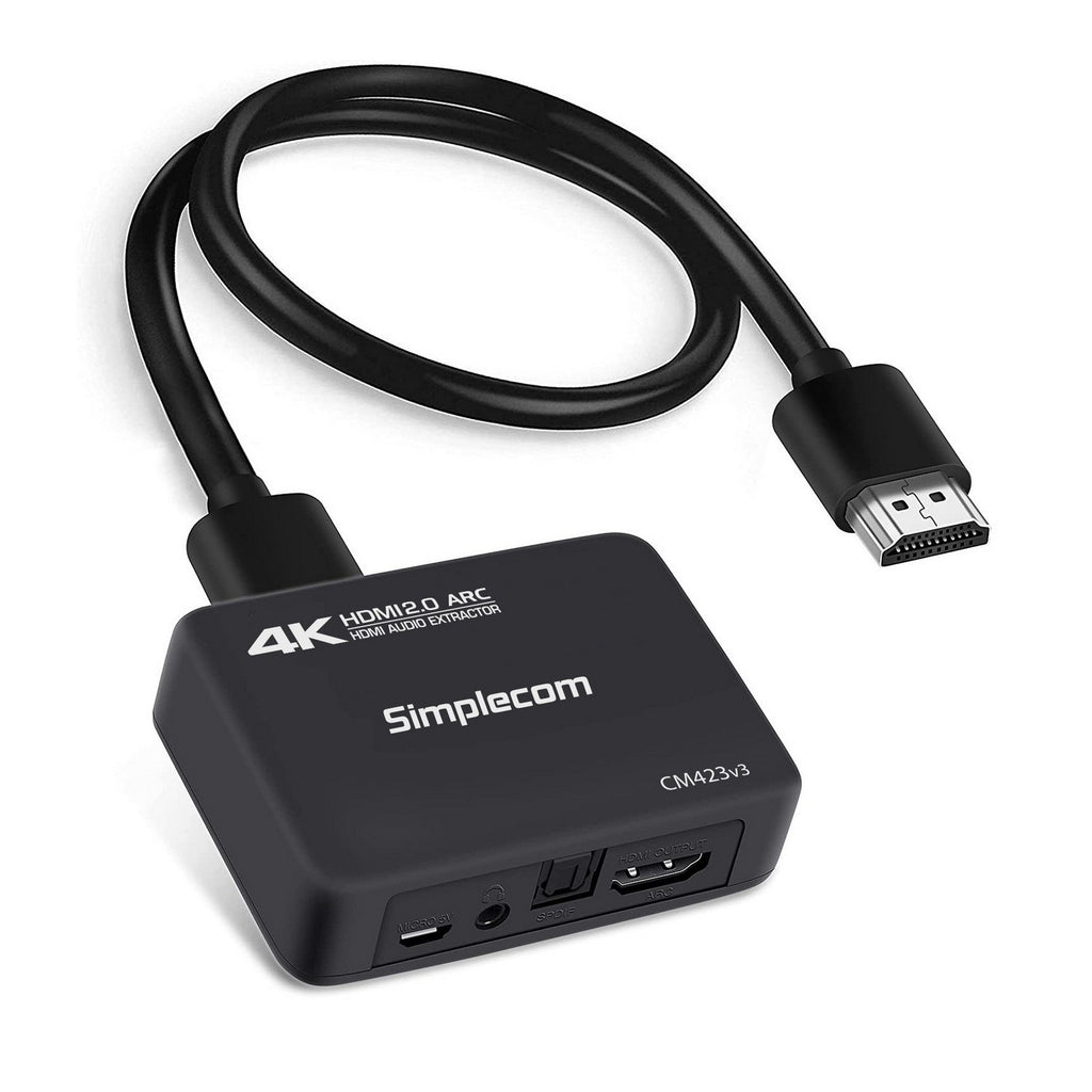 Simplecom CM423v3 HDMI 2.0 Audio Extractor Optical SPDIF + 3.5mm Stereo with ARC 4K@60Hz - Image 5