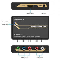 (LS)Simplecom CM505v2 Component (YPbPr + Stereo R/L) to HDMI Converter Full HD 1080p - Image 4
