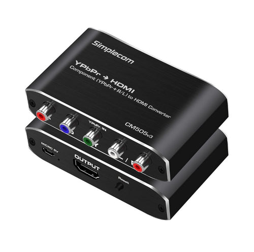 (LS)Simplecom CM505v3 Component (YPbPr + Stereo R/L) to HDMI Converter Full HD 1080p - Image 1