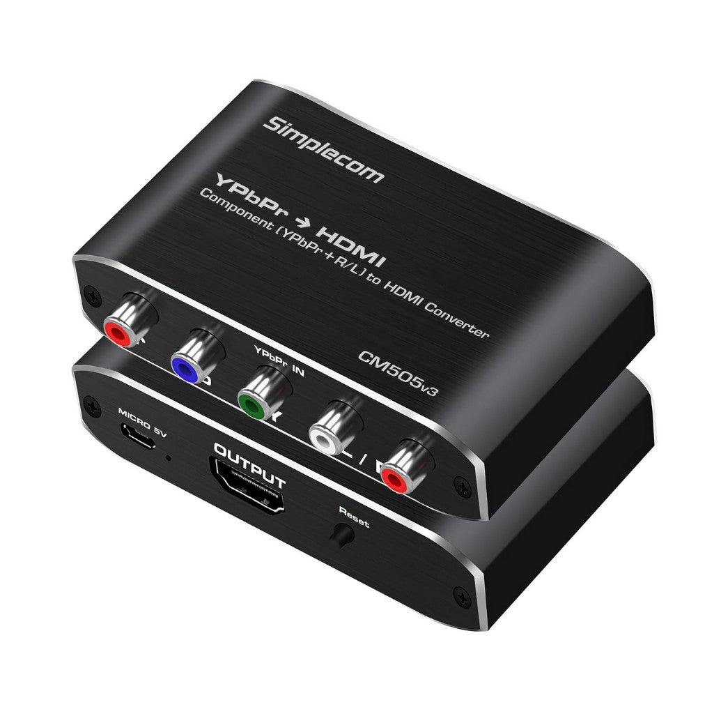 Simplecom CM505v3 Component (YPbPr + Stereo R/L) to HDMI Converter Full HD 1080p - Image 1