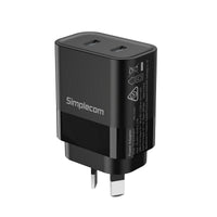 Simplecom CU221 Dual USB-C Fast Wall Charger PD 20W for Phone Tablet - Image 1