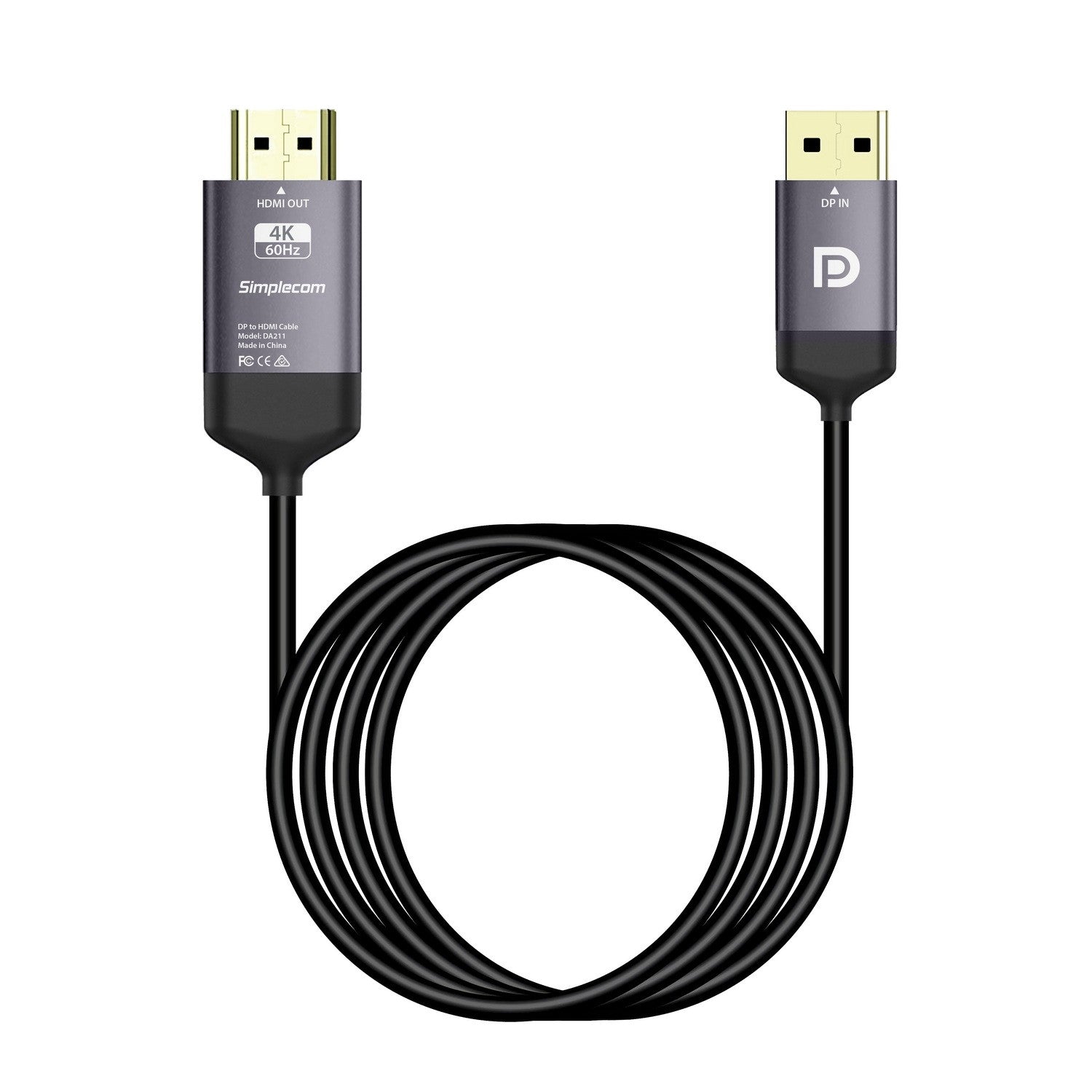 (LS)Simplecom DA211 Active DisplayPort to HDMI 2.0 Cable 2M 4K@60Hz - Image 3