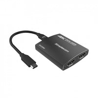 Simplecom DA330 USB-C to Dual HDMI MST Adapter 4K@60Hz with PD and Audio Out - Image 1