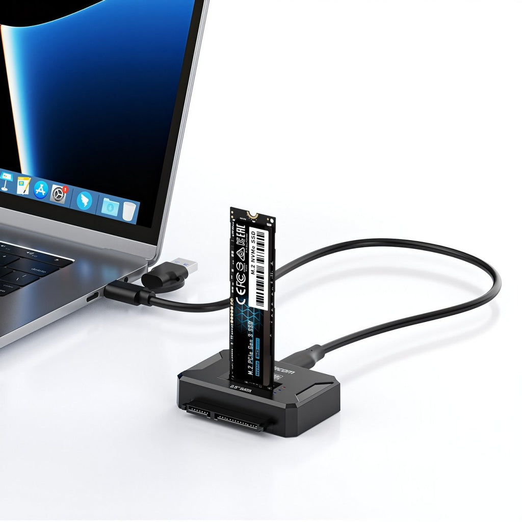 Simplecom SA516 NVMe/SATA Dual Protocol M.2 SSD and 2.5" SATA to USB Adapter 10Gbps - Image 4
