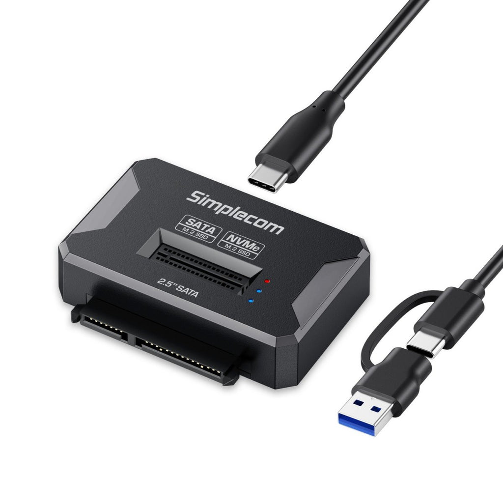 Simplecom SA516 NVMe/SATA Dual Protocol M.2 SSD and 2.5" SATA to USB Adapter 10Gbps - Image 5