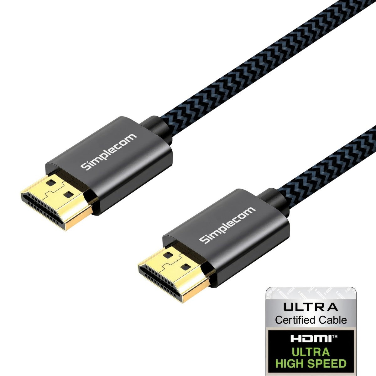 Simplecom SBT002 Ultra High Speed HDMI 2.1 Cable Nylon Braided 48Gbps 8K@60Hz - Image 1