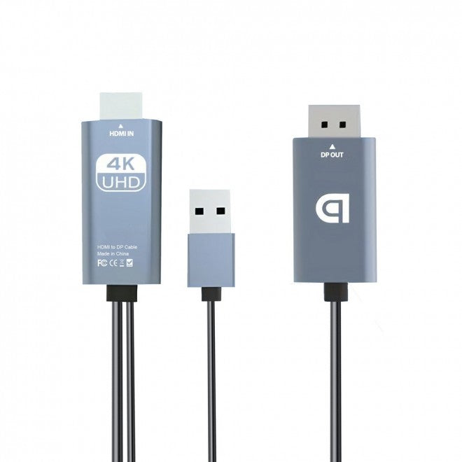 Simplecom TH201 HDMI to DisplayPort Active Converter Cable 4K@60hz USB Powered 2M - Image 2