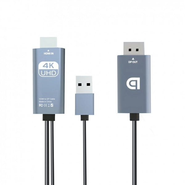 Simplecom TH201 HDMI to DisplayPort Active Converter Cable 4K@60hz USB Powered 2M
