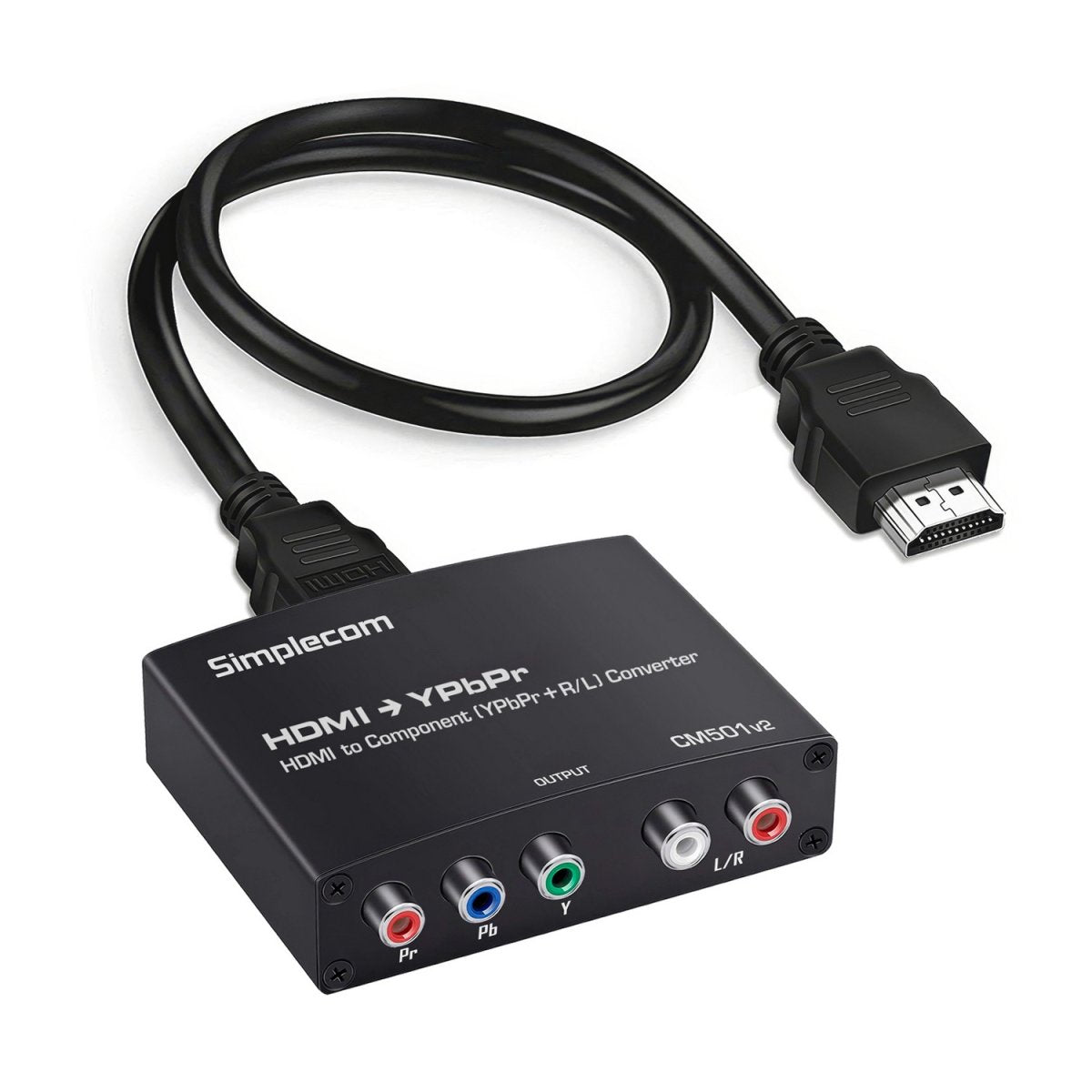 Simplecom CM501v2 HDMI to Component Video (YPbPr) and Audio (L/R) Converter - Image 1