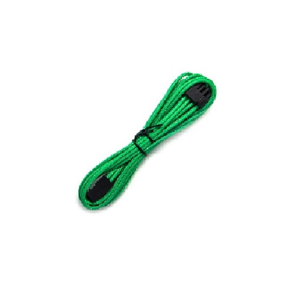 Sleeved 45cm PCI-E 6+2pin Cable Green - Image 1