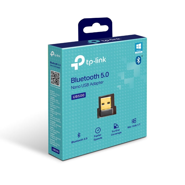TP-Link UB500 Bluetooth 5.0 Nano USB 2.0 Adapter, Add Bluetooth To Your Devices, Wireless Connectivity, Windows 10/8.1/7, Plug and Play - Image 1