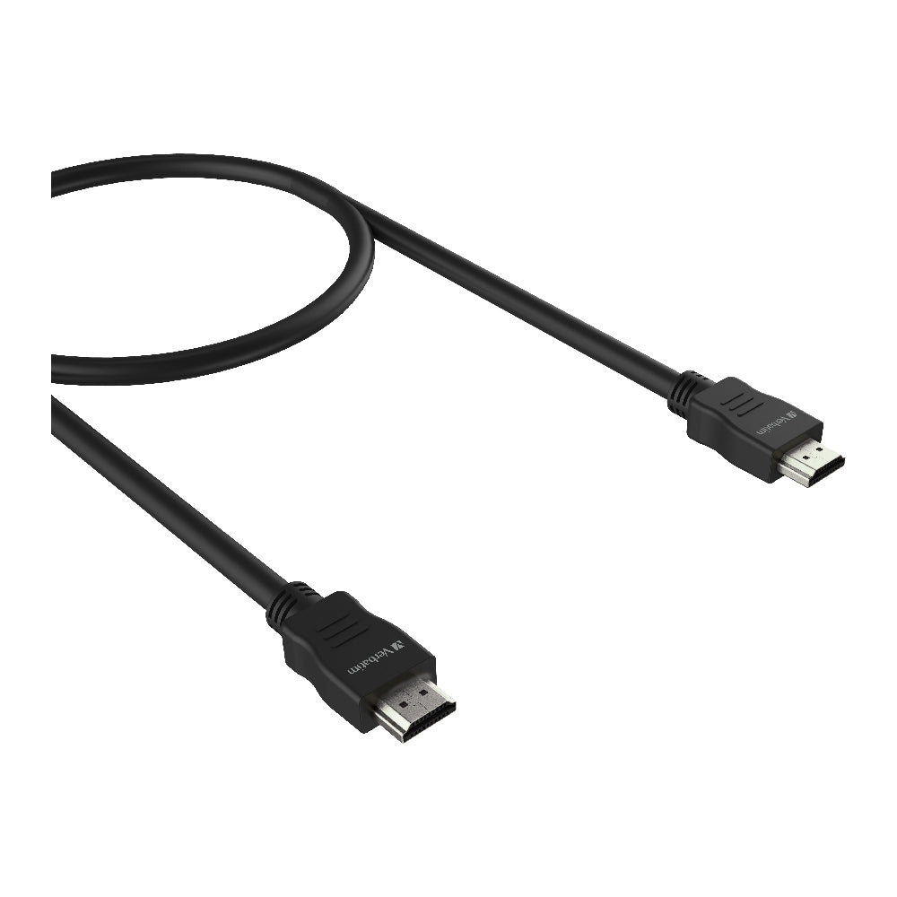 Verbatim HDMI 1.4b Cable 1m - Support 4K FHD, 3D Compatible, Audio Return Channel (ARC) HIgh Performance Premium Cable. Black Colour - Image 2