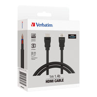 Verbatim HDMI 1.4b Cable 1m - Support 4K FHD, 3D Compatible, Audio Return Channel (ARC) HIgh Performance Premium Cable. Black Colour - Image 4