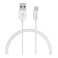 Verbatim Charge & Sync Lightning Cable 50cm - White--Lightning to USB A - Image 4