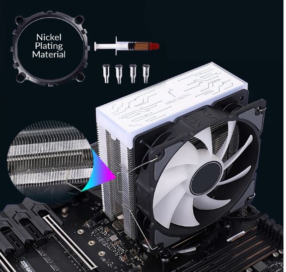Antec A400i RGB , 72 CFM, 4 Direct Heat-Pipes, 120mm PWM RGB Fan,1700, 115X, 1200, 2011, AM3, AM3+, AM4+,, FM1, FM2, FM2+ CPU Air Cooler 1yr wty(LS) - Image 3