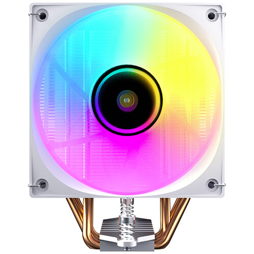 Antec F400 ARGB - White, 120mm ARGB PWM Fan, 4 Copper Heat Pipes, 205W TDP, 600–1700RPM, 63CFM Airflow, Intel LGA1851/1700, AMD AM5 - Image 5