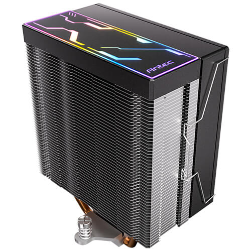 Antec F400 ARGB - Black, 120mm ARGB PWM Fan, 4 Copper Heat Pipes, 205W TDP, 600–1700RPM, 63CFM Airflow, Intel LGA1851/1700, AMD AM5 - Image 3