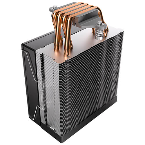 Antec F400 ARGB - Black, 120mm ARGB PWM Fan, 4 Copper Heat Pipes, 205W TDP, 600–1700RPM, 63CFM Airflow, Intel LGA1851/1700, AMD AM5 - Image 4
