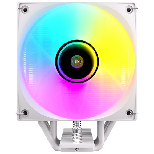 Antec F600 ARGB - White, CPU Air Cooler, 6 Copper Heat Pipes, 120mm ARGB PWM Fan, 220W TDP, Intel LGA1851/1700, AMD AM5/AM4, 1-Yr Wty - Image 1