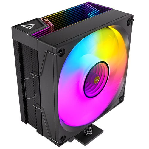 Antec F600 ARGB - Black, CPU Air Cooler, 6 Copper Heat Pipes, 120mm ARGB PWM Fan, 220W TDP, Intel LGA1851/1700, AMD AM5/AM4, 1-Yr Wty - Image 3